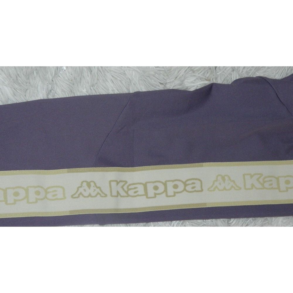 Kappa Track Pants Women's Size Medium Purple Spellout Fitted Pants - Picture 5 of 11